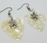 Small Shamrock Charm Guitar Pick Earrings - Pick Your Color