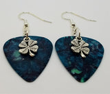 Small Shamrock Charm Guitar Pick Earrings - Pick Your Color