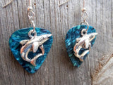 CLEARANCE Shark Charm Guitar Pick Earrings - Pick Your Color