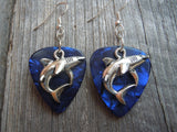CLEARANCE Shark Charm Guitar Pick Earrings - Pick Your Color