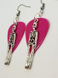 CLEARANCE Skeleton Guitar Pick Earrings - Pick Your Color