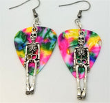 CLEARANCE Skeleton Guitar Pick Earrings - Pick Your Color