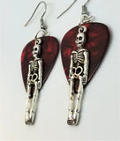 CLEARANCE Skeleton Guitar Pick Earrings - Pick Your Color