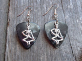 CLEARANCE Dancing Skeleton Guitar Pick Earrings - Pick Your Color