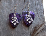 CLEARANCE Dancing Skeleton Guitar Pick Earrings - Pick Your Color