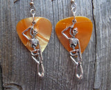 CLEARANCE Hanging Skeleton Guitar Pick Earrings - Pick Your Color