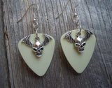 CLEARANCE Bat Skull Charm Guitar Pick Earrings - Pick Your Color