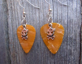 CLEARANCE Girl Skull and Crossbone Charm Guitar Pick Earrings - Pick Your Color