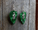 CLEARANCE Girl Skull and Crossbone Charm Guitar Pick Earrings - Pick Your Color