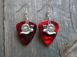 CLEARANCE Snail Charm Guitar Pick Earrings - Pick Your Color