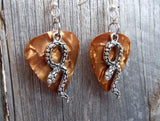 CLEARANCE Snake Charm Guitar Pick Earrings - Pick Your Color