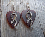 CLEARANCE Snake Charm Guitar Pick Earrings - Pick Your Color