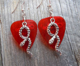 CLEARANCE Snake Charm Guitar Pick Earrings - Pick Your Color