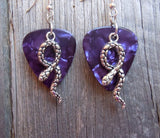 CLEARANCE Snake Charm Guitar Pick Earrings - Pick Your Color