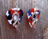 CLEARANCE Snake Charm Guitar Pick Earrings - Pick Your Color