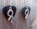 CLEARANCE Snake Charm Guitar Pick Earrings - Pick Your Color