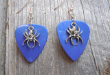 CLEARANCE Spider Charm Guitar Pick Earrings - Pick Your Color