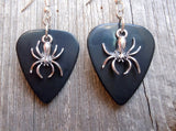 CLEARANCE Spider Charm Guitar Pick Earrings - Pick Your Color