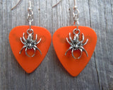 CLEARANCE Spider Charm Guitar Pick Earrings - Pick Your Color