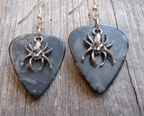 CLEARANCE Spider Charm Guitar Pick Earrings - Pick Your Color