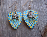 CLEARANCE Spider Charm Guitar Pick Earrings - Pick Your Color