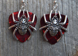 CLEARANCE Large Spider Guitar Pick Earrings - Pick Your Color