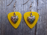 CLEARANCE Strawberry Charm Guitar Pick Earrings - Pick Your Color
