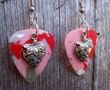 CLEARANCE Strawberry Charm Guitar Pick Earrings - Pick Your Color