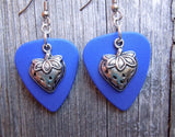 CLEARANCE Strawberry Charm Guitar Pick Earrings - Pick Your Color