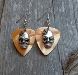 Sugar Skull Charm Guitar Pick Earrings 3D - Pick Your Color