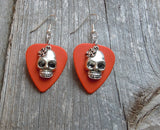 Sugar Skull Charm Guitar Pick Earrings 3D - Pick Your Color
