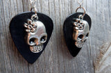 Sugar Skull Charm Guitar Pick Earrings 3D - Pick Your Color