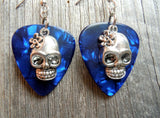 Sugar Skull Charm Guitar Pick Earrings 3D - Pick Your Color