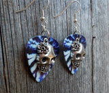 Sugar Skull Charm Guitar Pick Earrings 3D - Pick Your Color