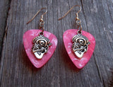 CLEARANCE Sugar Skull Playing the Guitar Charm Guitar Pick Earrings - Pick Your Color