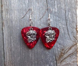 CLEARANCE Sugar Skull Playing the Maracas Guitar Pick Earrings - Pick Your Color