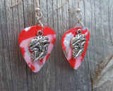 CLEARANCE Sugar Skull Playing the Maracas Guitar Pick Earrings - Pick Your Color