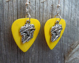 CLEARANCE Sugar Skull Playing the Maracas Guitar Pick Earrings - Pick Your Color