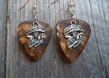 CLEARANCE Sugar Skull Playing the Maracas Guitar Pick Earrings - Pick Your Color