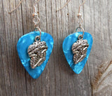 CLEARANCE Sugar Skull Playing the Maracas Guitar Pick Earrings - Pick Your Color