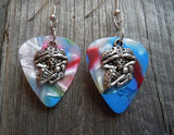 CLEARANCE Sugar Skull Playing the Maracas Guitar Pick Earrings - Pick Your Color