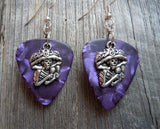 CLEARANCE Sugar Skull Playing the Maracas Guitar Pick Earrings - Pick Your Color