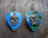 CLEARANCE Sugar Skull Playing the Maracas Guitar Pick Earrings - Pick Your Color