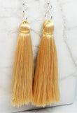 Golden Silky Tassel Earrings