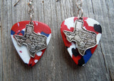 State of Texas Charm Guitar Pick Earrings - Pick Your Color