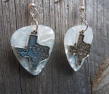 State of Texas Charm Guitar Pick Earrings - Pick Your Color