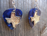 State of Texas Charm Guitar Pick Earrings - Pick Your Color