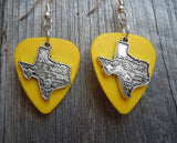 State of Texas Charm Guitar Pick Earrings - Pick Your Color