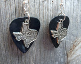 State of Texas Charm Guitar Pick Earrings - Pick Your Color