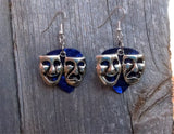 CLEARANCE Theater Mask Charm Guitar Pick Earrings - Pick Your Color